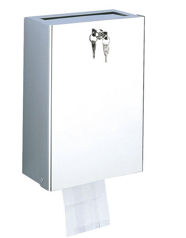 DISTRIBUTEUR ET RECEPTACLE DE SACHETS HYGIENIQUES