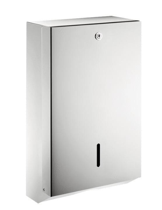 DISTRIBUTEUR ET RECEPTACLE POUR ESSUIE-MAINS - Distributeur d'essuie-mains mural