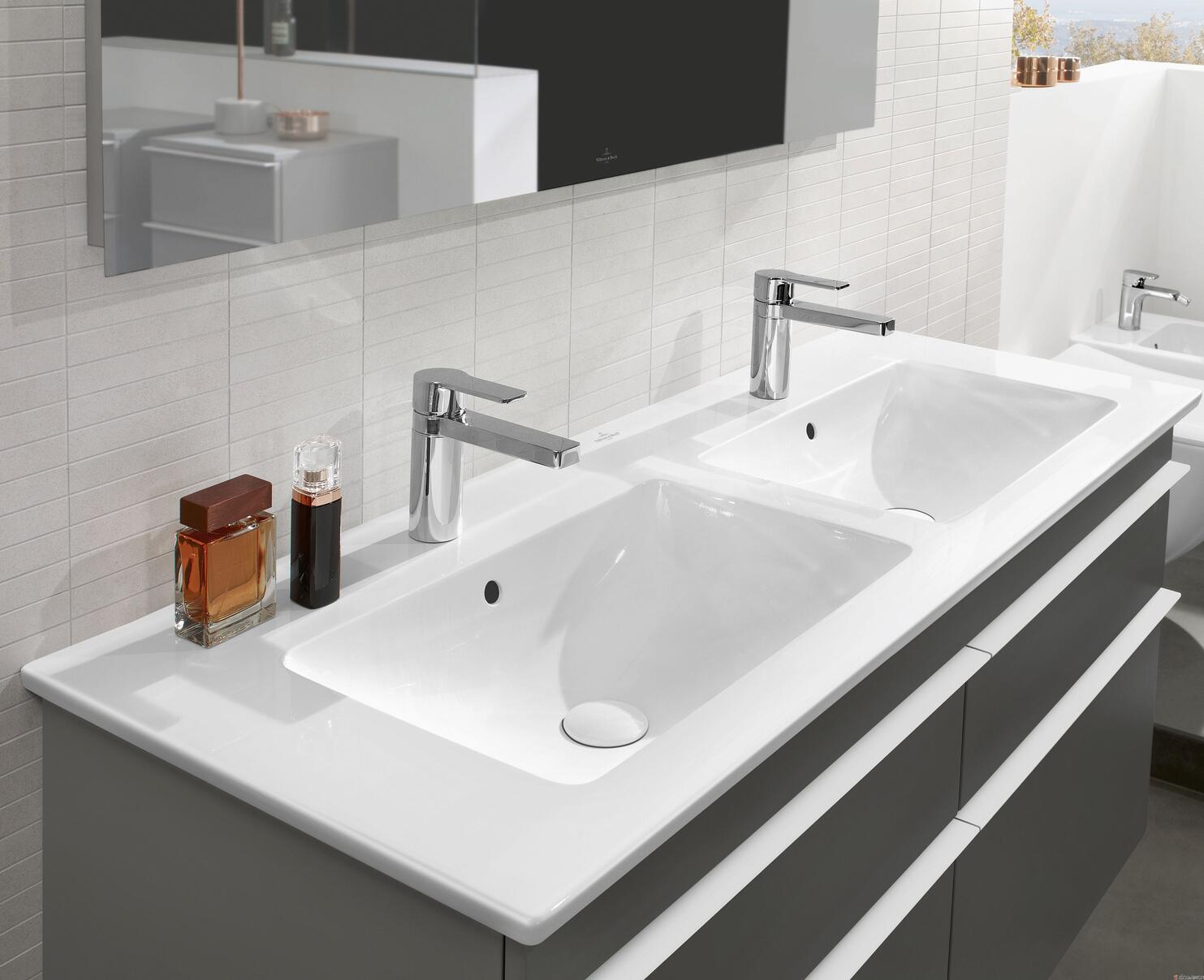 VENTICELLO - Plan de toilette double vasque