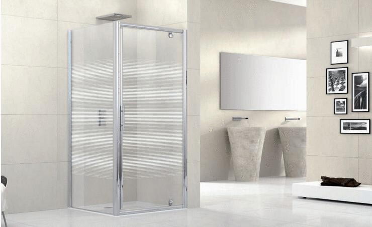 LUNES-G - Porte pivotante - Hauteur 190 cm - Ep. du verre : 5 mm