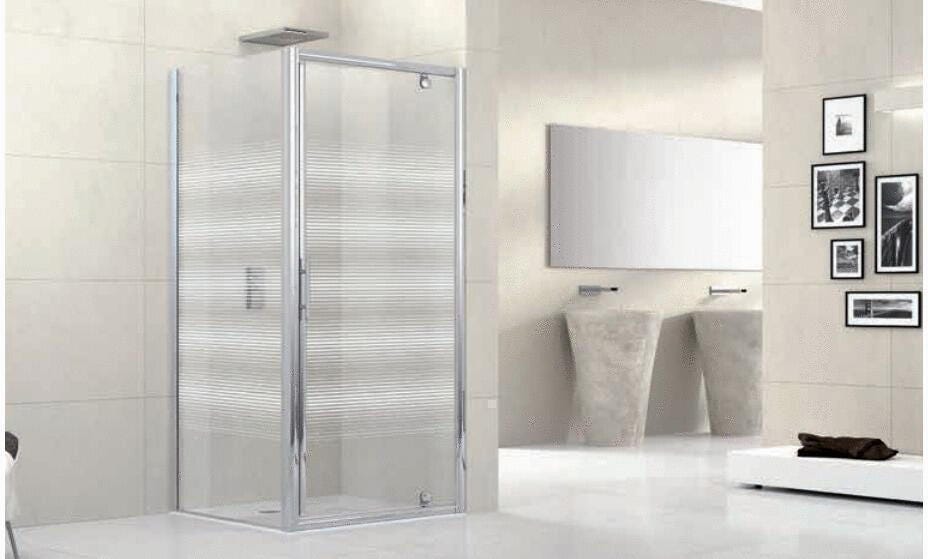 LUNES-G - Porte pivotante - Hauteur 190 cm - Ep. du verre : 5 mm