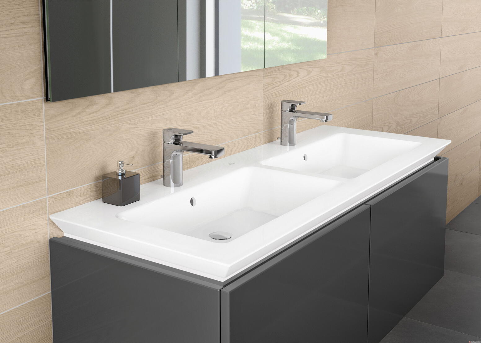LEGATO - Plan de toilette double vasque