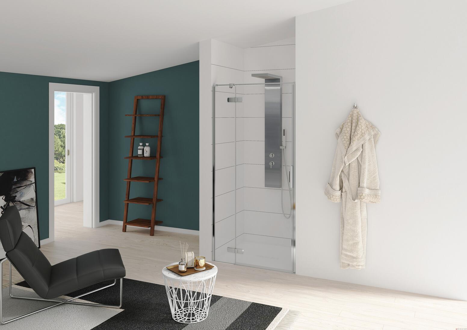 KINESTYLE P - Porte pivotante (intérieur/extérieur) sans seuil - H: 200 cm