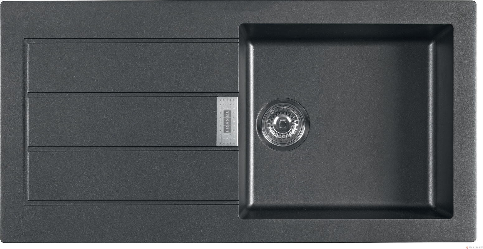 SIRIUS - Evier à encastrer avec trop-plein inox - Tectonite®