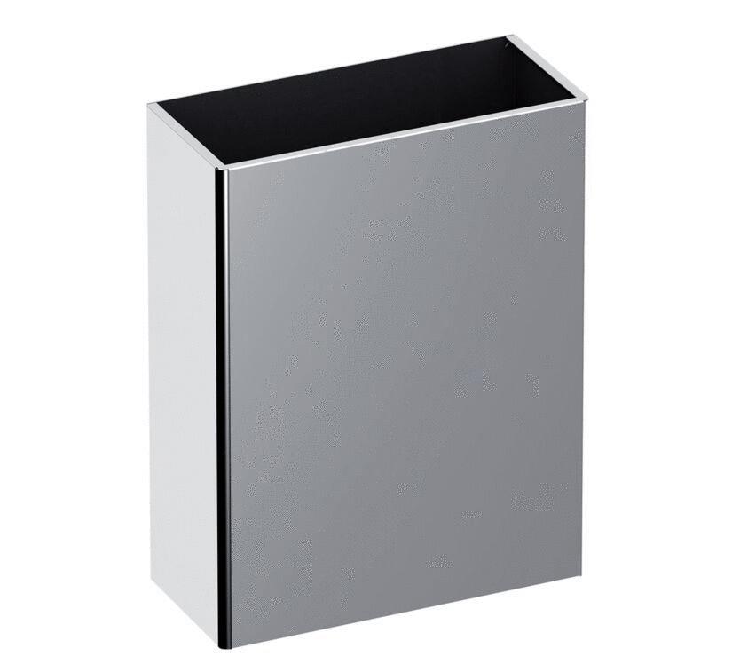 CORBEILLE MURALE - Poubelle inox rectangulaire murale