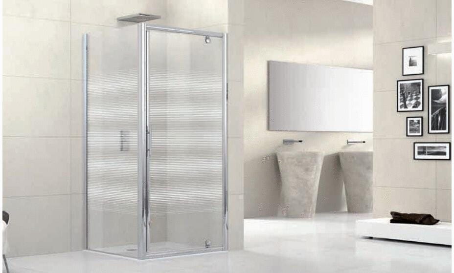 LUNES-G - Porte pivotante - Hauteur 190 cm - Ep. du verre : 5 mm