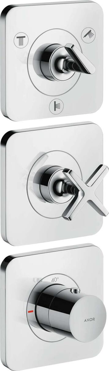 AXOR CITTERIO E - Set de finition avec 3 rosaces pour thermostatique encastré