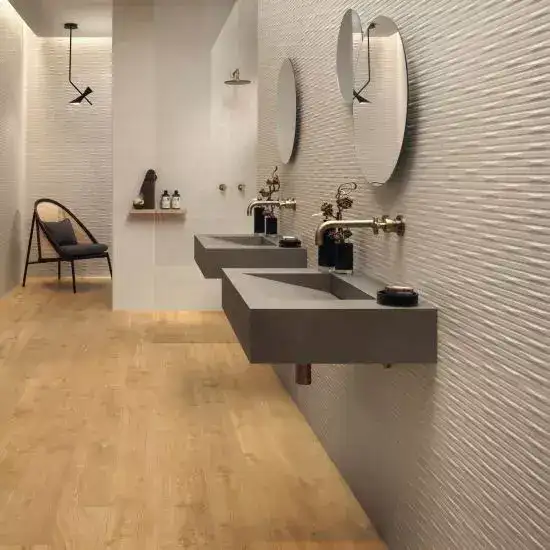 3D WALL CARVE - 3D WALL WHITTLE IVORY