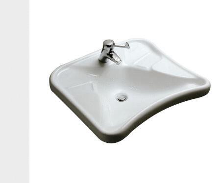 MATURA 2 - Lavabo en grès fin - Accoudoirs servant d'appui pour les avant-bras