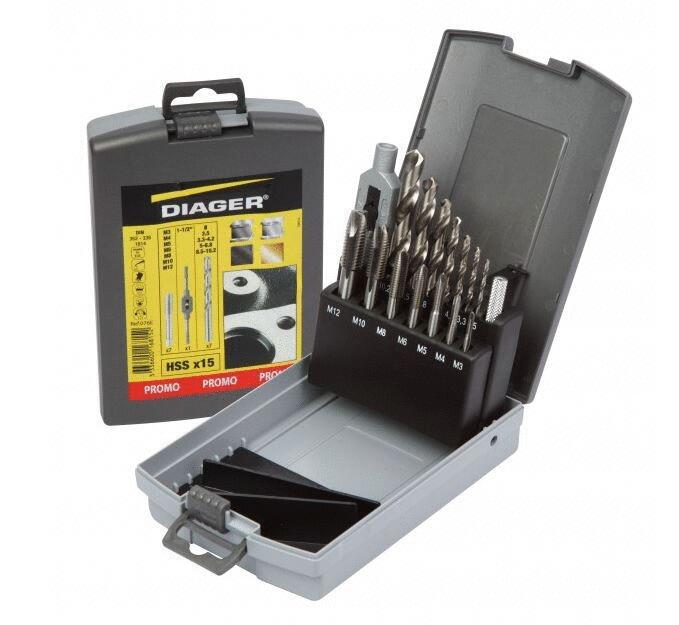 COFFRET METAL - Tarauds et forets