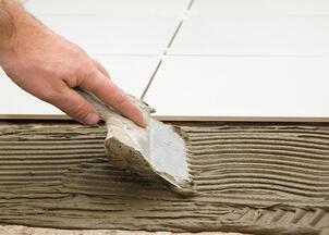 préparation de support carrelage