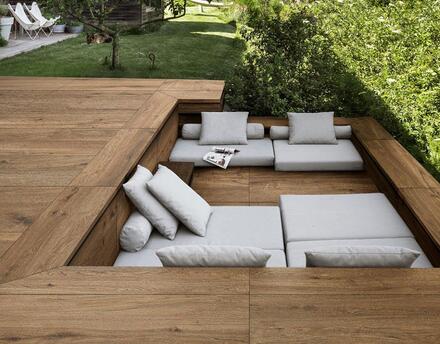 terrasse carrelée