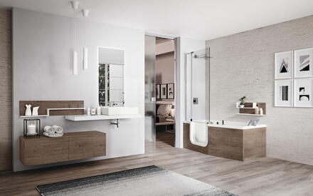 baignoire a porte