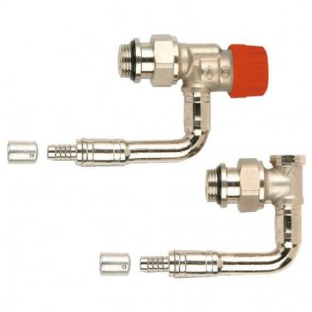 ROBINET THERMOSTATIQUE - Kit hydrocâblé kv reglable équerre pour radiateur type 22/33