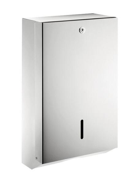 DISTRIBUTEUR ET RECEPTACLE POUR ESSUIE-MAINS - Distributeur d'essuie-mains mural