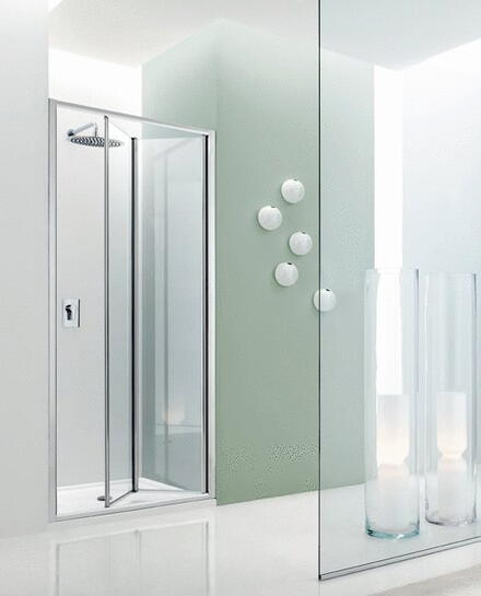 JOLLY 5000 - Porte pliante - Hauteur : 195 cm - Epaisseur du verre : 6 mm