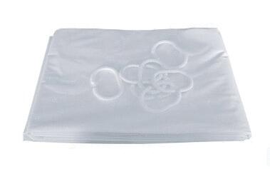 RIDEAU DE DOUCHE - PVC blanc - Oeillets laiton blanc