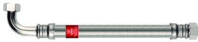 CHAUFFAGE-CLIMATISATION - TRESSE INOX - Flexible en acier inoxydable, diamètre intérieur de 19 mm