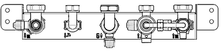 BARRETTE DE ROBINETTERIE