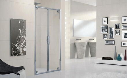 LUNES-B - Porte battante - Hauteur 190 cm - Ep. du verre 5 mm