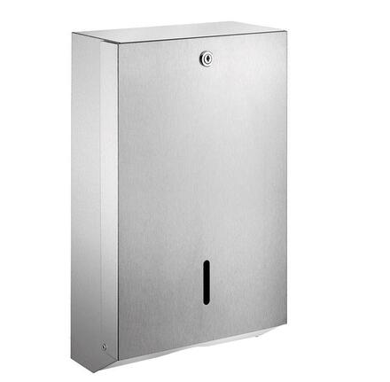DISTRIBUTEUR ET RECEPTACLE POUR ESSUIE-MAINS - Distributeur d'essuie-mains mural