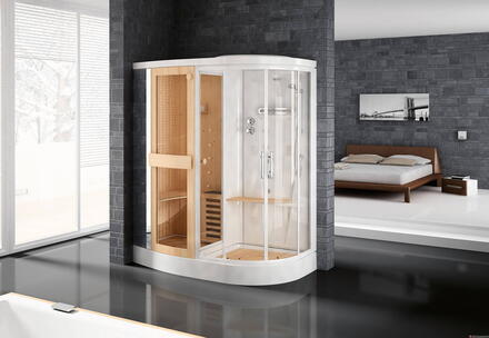 STOCKOLM R180 - Cabine équipée avec sauna Finlandais