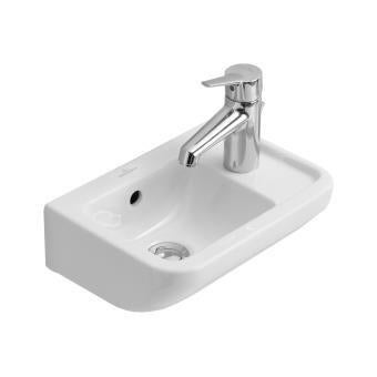 TARGA ARCHITECTURA COMPACT - Lave mains pour robinetterie monotrou, Trou de robinetterie percé - Set de fixation inclus