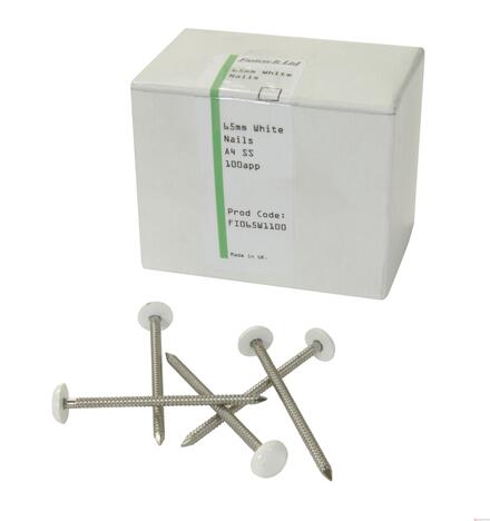 CLOU INOX EMBOUT PLASTIQUE LG40MM BLC   CI40B NICOLL  [CI40B] 