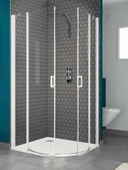 SMART A/C SANS SEUIL - Accès d'angle, 2 portes coulissantes sans seuil