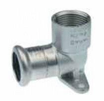 EQUERRE XPRESS ACIER INOX - Équerre murale 90° FF - avec patte - Type R2716