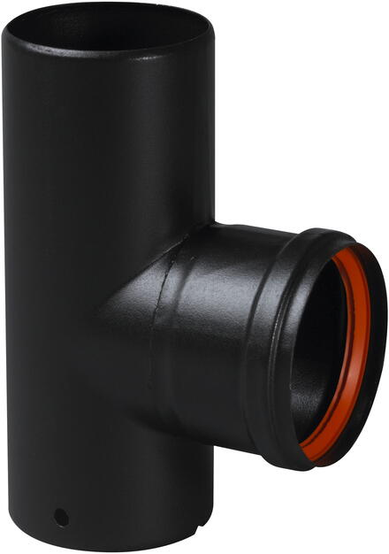 CONDUIT RIGIDE - EMAIL - SPECIAL POELE A PELLETS - Noir mat