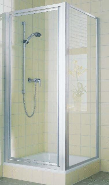 CADA - Porte pivotante partiellement cadrée ouverture extérieur verre: 6 mm