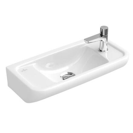 TARGA ARCHITECTURA COMPACT - Lave-mains pour robinetterie monotrou - Trous de robinetterie latéraux pré-percés