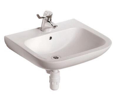 MATURA 2 - Lavabo compact et caréné autoportant en porcelaine vitrifiée