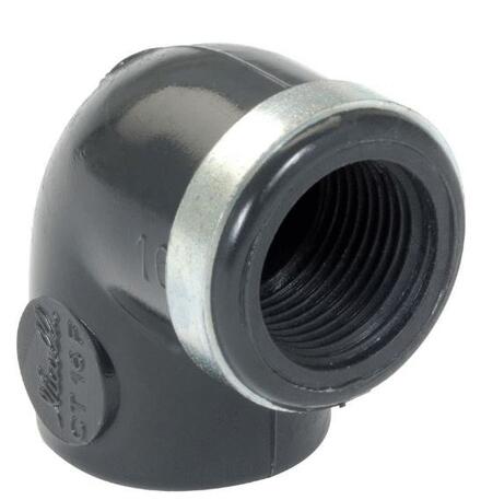 COUDE A COLLER / A VISSER PVC - FF - 90°