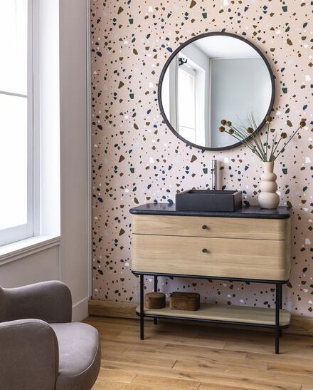 COMPOSITION CURVE - Miroir rond