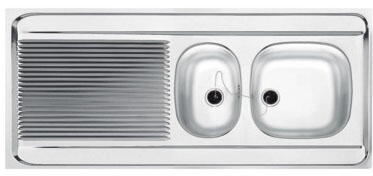 SPIT - Evier inox à poser à bords tombants