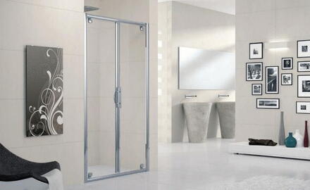 LUNES-B - Porte battante - Hauteur 190 cm - Ep. du verre 5 mm