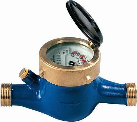 COMPTEUR D'EAU - 1ère prise MM - Compteur de vitesse à turbine à à jets multiples - Cadran noyé