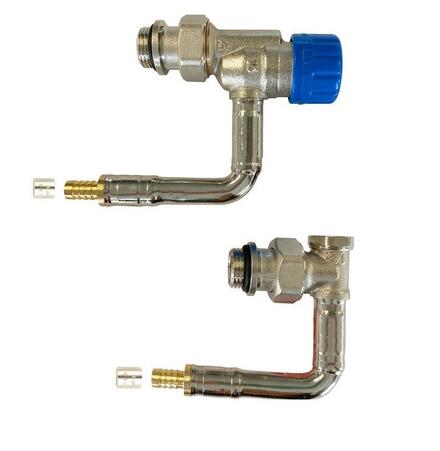ROBINET THERMOSTATIQUE - Kit hydrocâblé kv réglable équerre pour radiateur type 11/21
