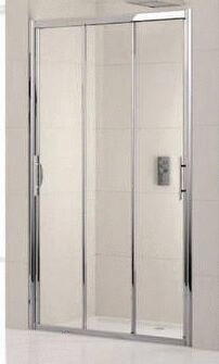 LUNES-P - Porte à 3 panneaux coulissants - Hauteur 190 cm - Ep. du verre : 3 mm