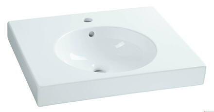 PRECIOSA STYLE - Plan de toilette autoportant avec cuve ronde ø 36 cm
