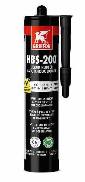 HBS-200 - CAOUTCHOUC LIQUIDE - Enduit écologique, universel pour protéger et rendre étanche à l'eau et à l'air
