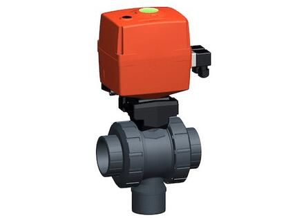 ROBINET A BILLE ELECTRIQUE - Type 170 - PVC-U - 24V