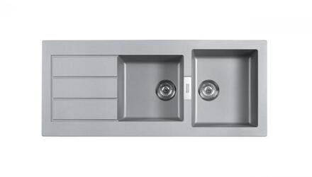 SIRIUS - Evier à encastrer avec trop-plein inox - Tectonite®