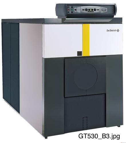 GT 430 - GT 530 - CHAUDIERE FONTE A EQUIPER D'UN BRULEUR FIOUL/GAZ - 310/1450 KW - Chaudière GT 530- Cheminée - pour chauffage seul - non assemblées - 986/1450 kw