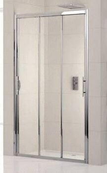 LUNES-P - Porte à 3 panneaux coulissants - Hauteur 190 cm - Ep. du verre : 3 mm