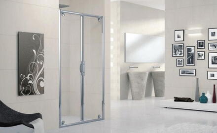 LUNES-B - Porte battante - Hauteur 190 cm - Ep. du verre 5 mm