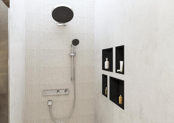 solutions de rangement hansgrohe
