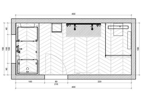 plan de salle de bains famille